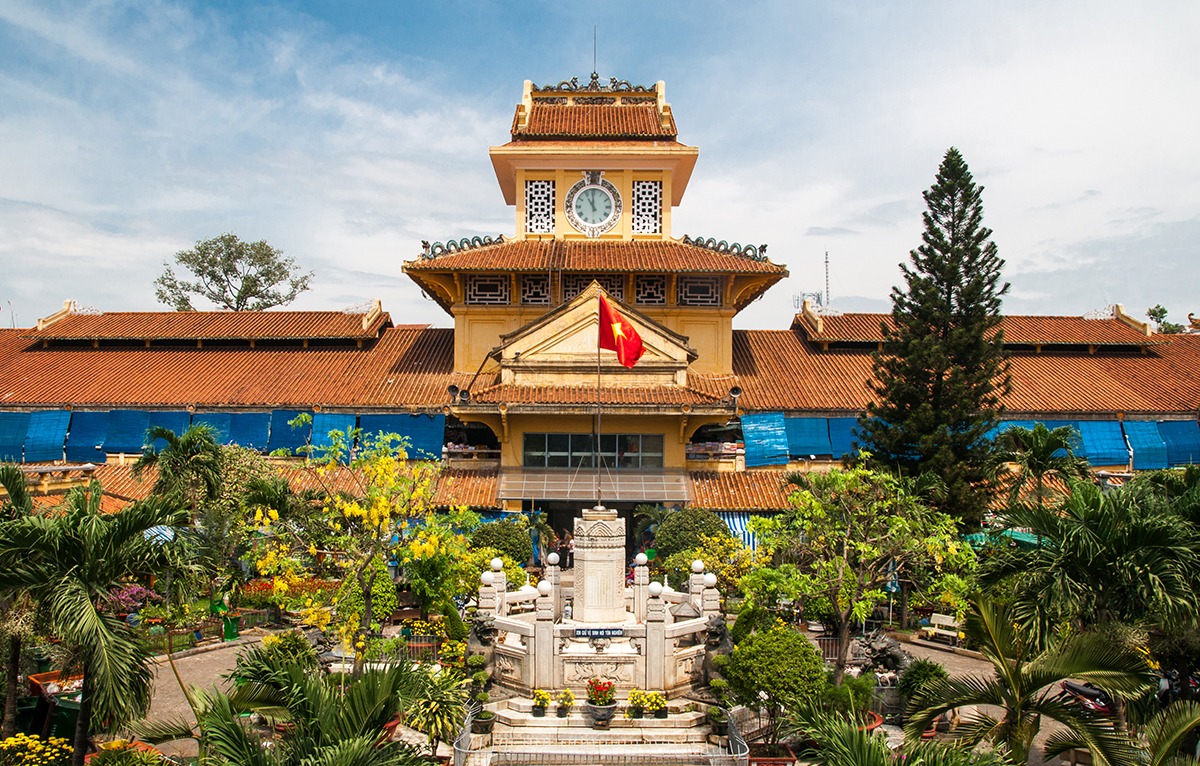 Old traditional market of Cho Binh Tay, Chinatown district, Ho Chi Minh City