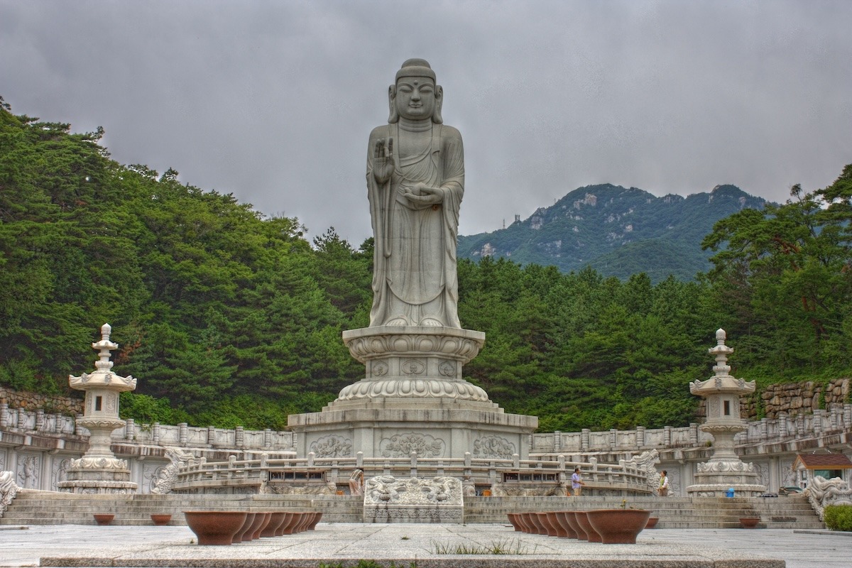 Pagoda statue of Yaksayore-bul at Donghwasa Temple, Daegu