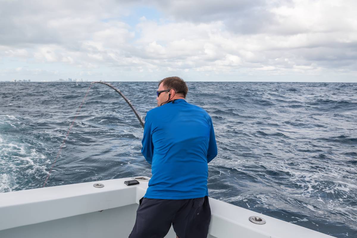 صيد الأسماك في ميامي بالولايات المتحدة الأمريكية