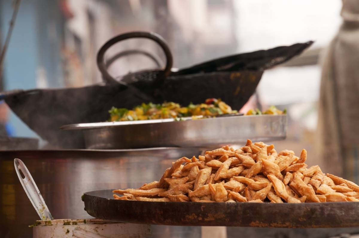 Makanan di Varanasi, India