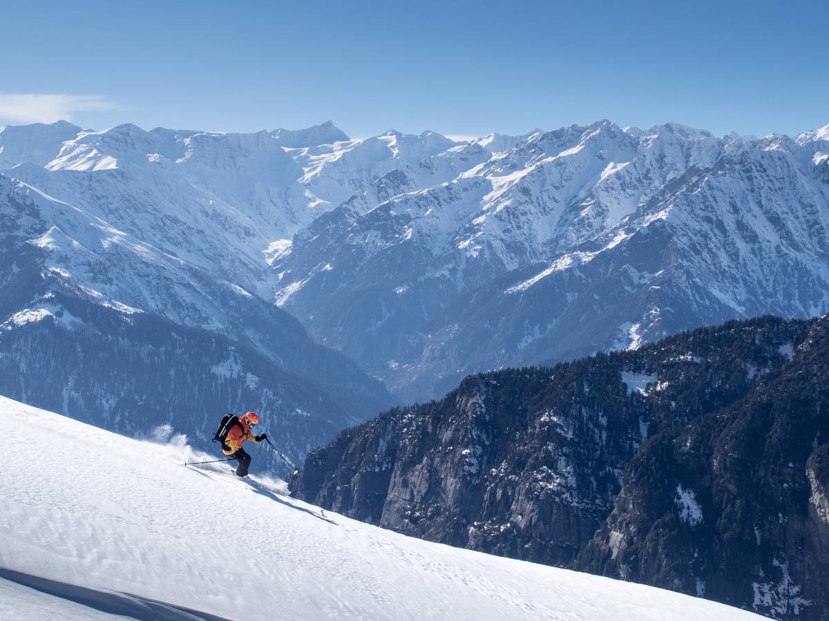 自由滑雪，印度马纳利
