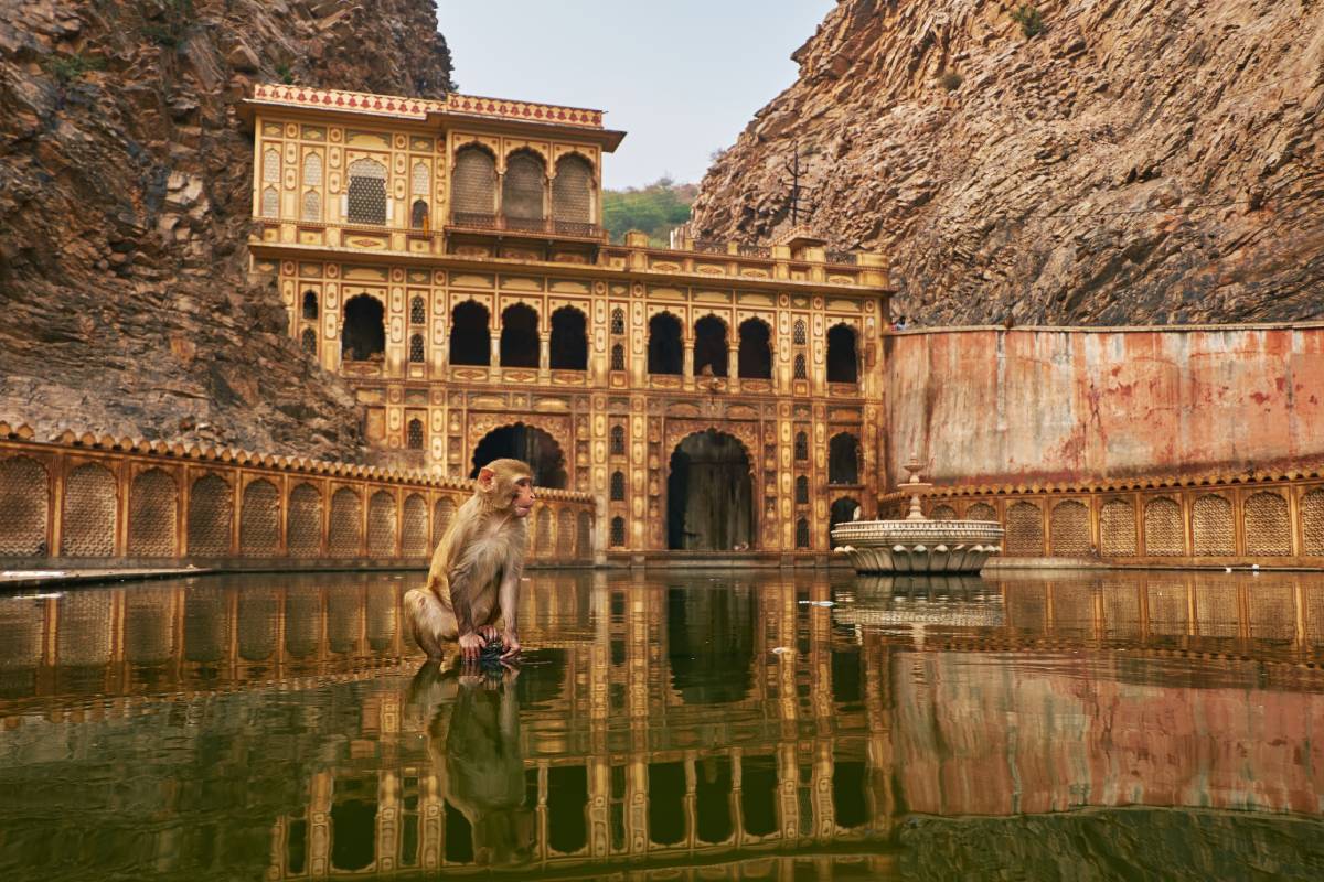 Galta Ji-Tempel, Jaipur, Indien