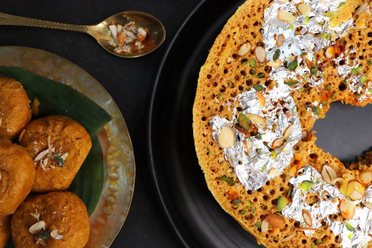 Ghewar-Indian-Food Ghewar-Indian-Food