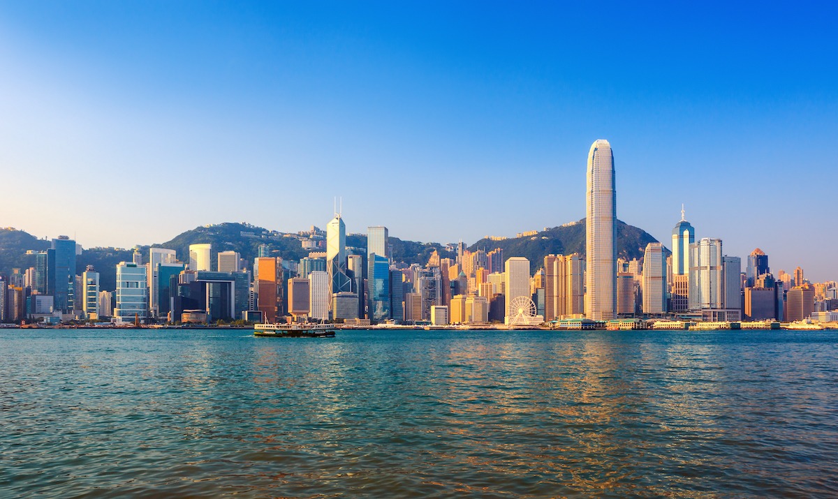 Skyline der Stadt Hongkong