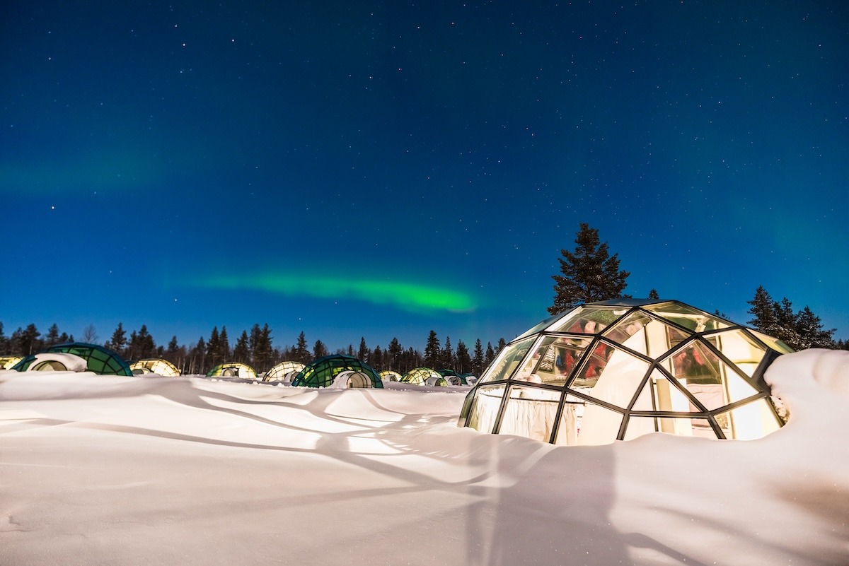 Iglu in Lappland, Finnland