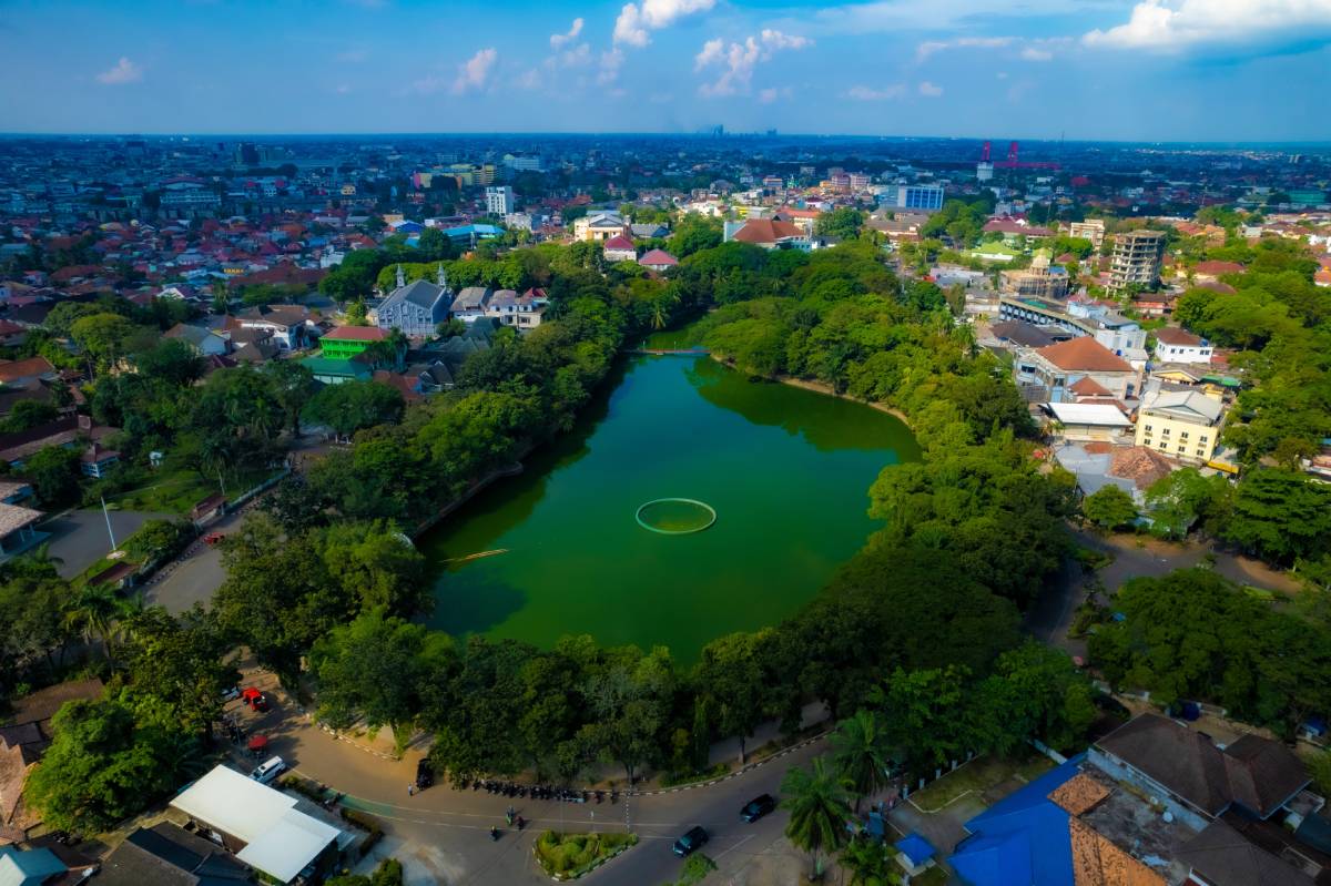 Kambang Iwak Park in Palembang Kambang Iwak Park in Palembang