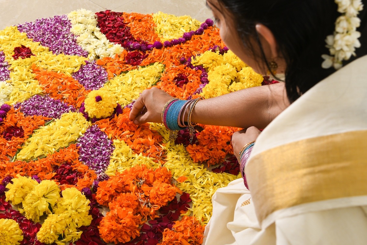 Perayaan menuai Onam, India