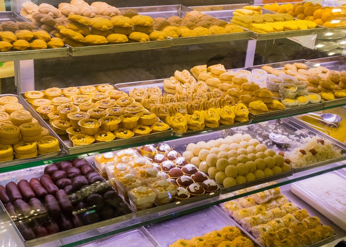 A variety of Indian Bengali Sweets in Kolkata
