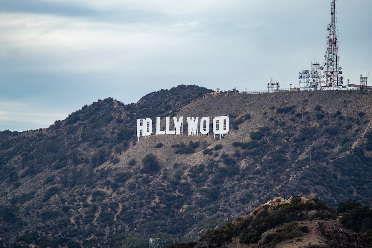 美国加利福尼亚州洛杉矶好莱坞标志