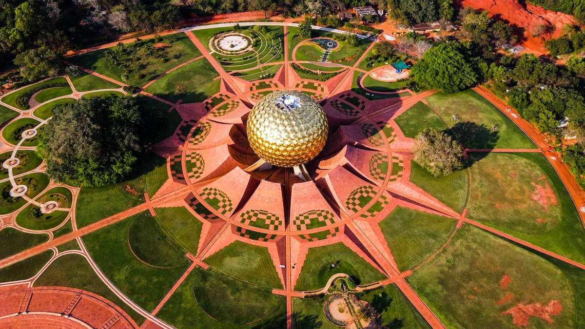 Matrimandir, Auroville, Tamil Nadu, Indien
