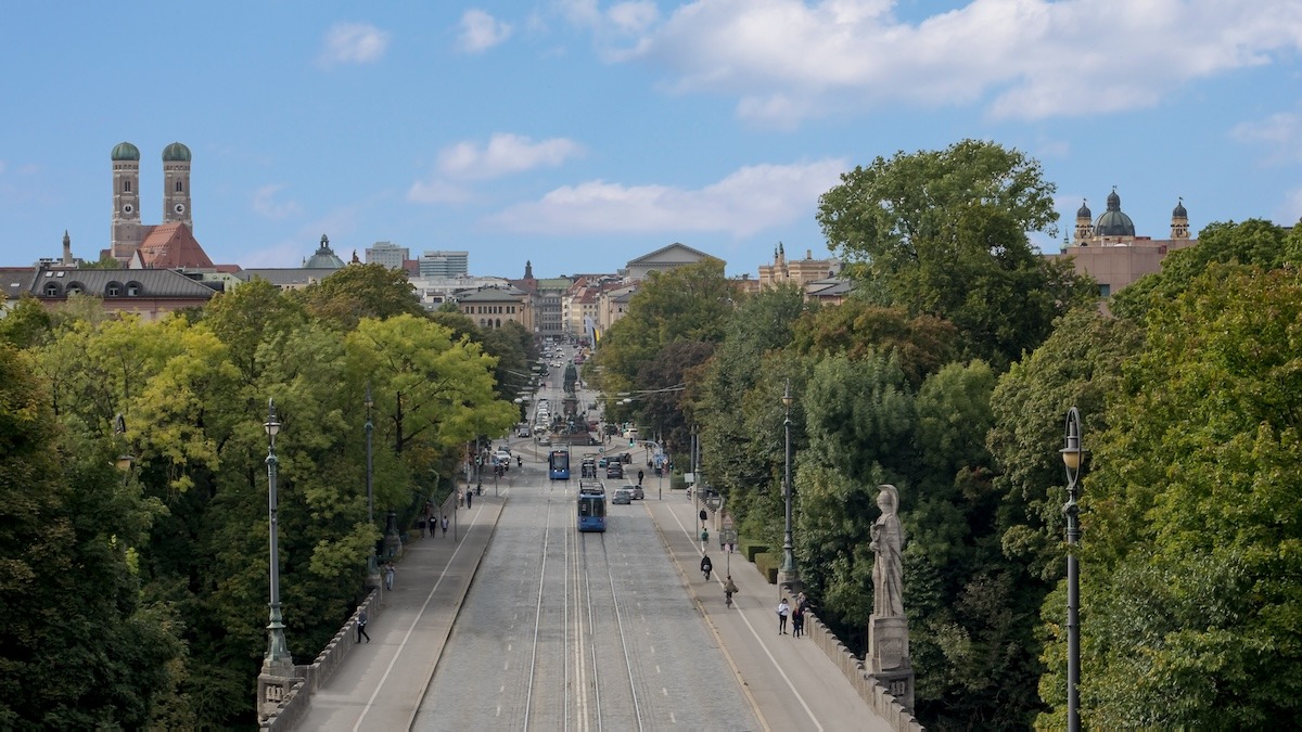 Münchens berühmte Maximilianstraße