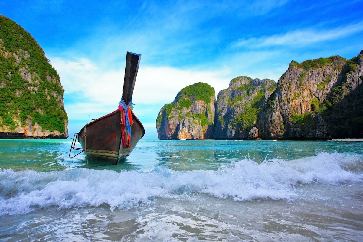 Baie de Maya, île de Phi Phi, Krabi, Thaïlande