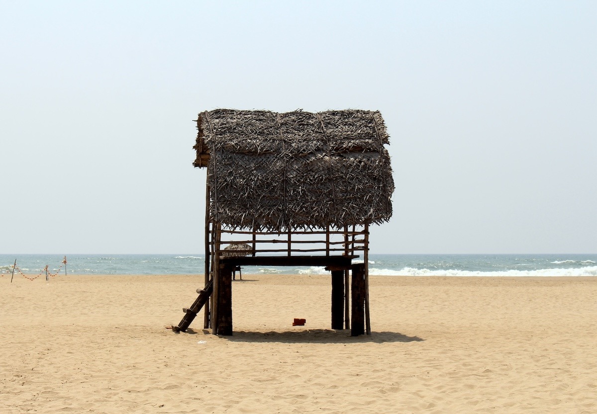 Paradiesischer Strand, Pondicherry, Indien