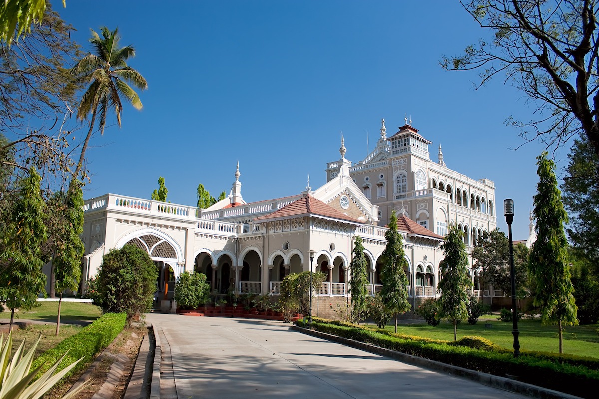 Pune,Gandhi-Denkmal, Agha-Khan-Palast