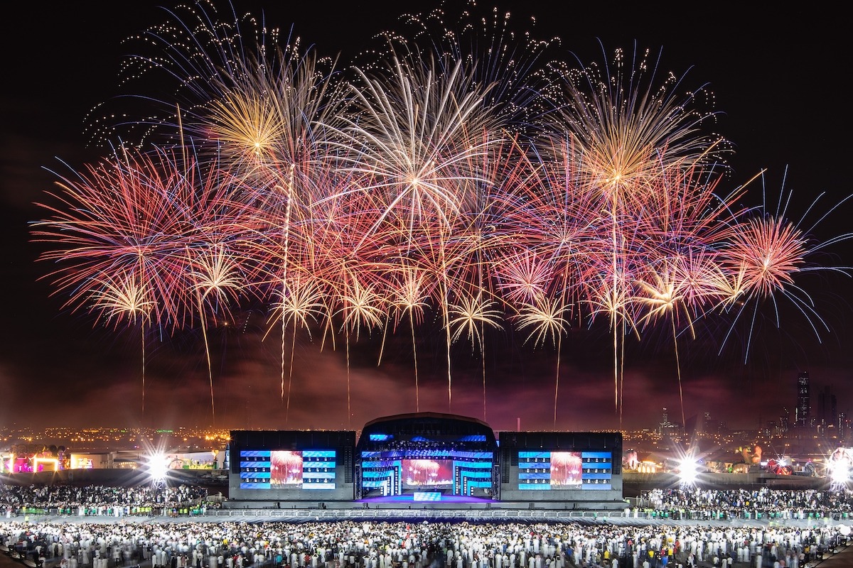 Feux d'artifice de la saison de Riyad