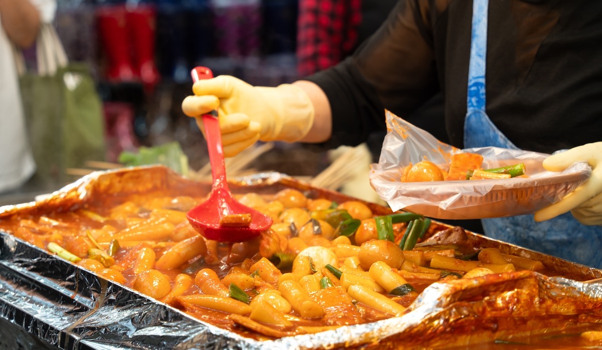 한국 길거리 요리 떡볶이