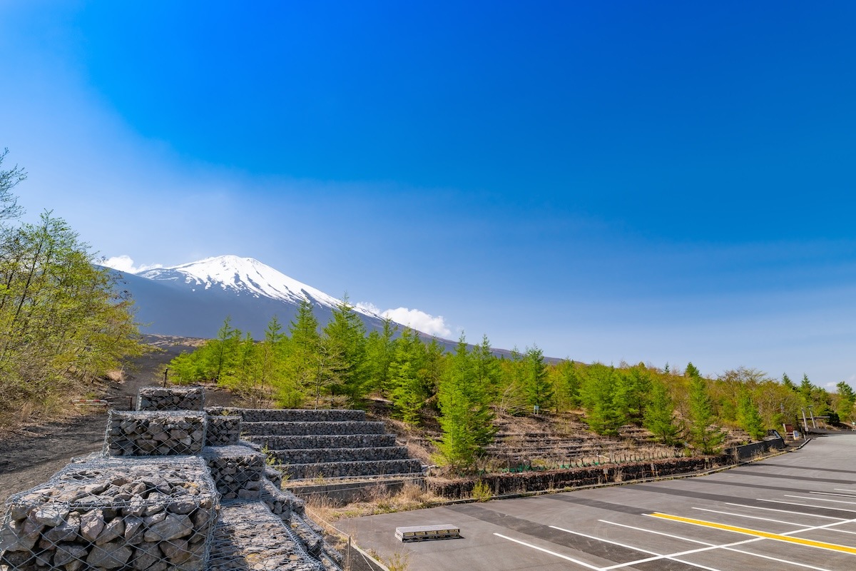 ทางเข้าโกเท็มบะ สถานีที่ 5 แห่งใหม่ของภูเขาไฟฟูจิ ประเทศญี่ปุ่น