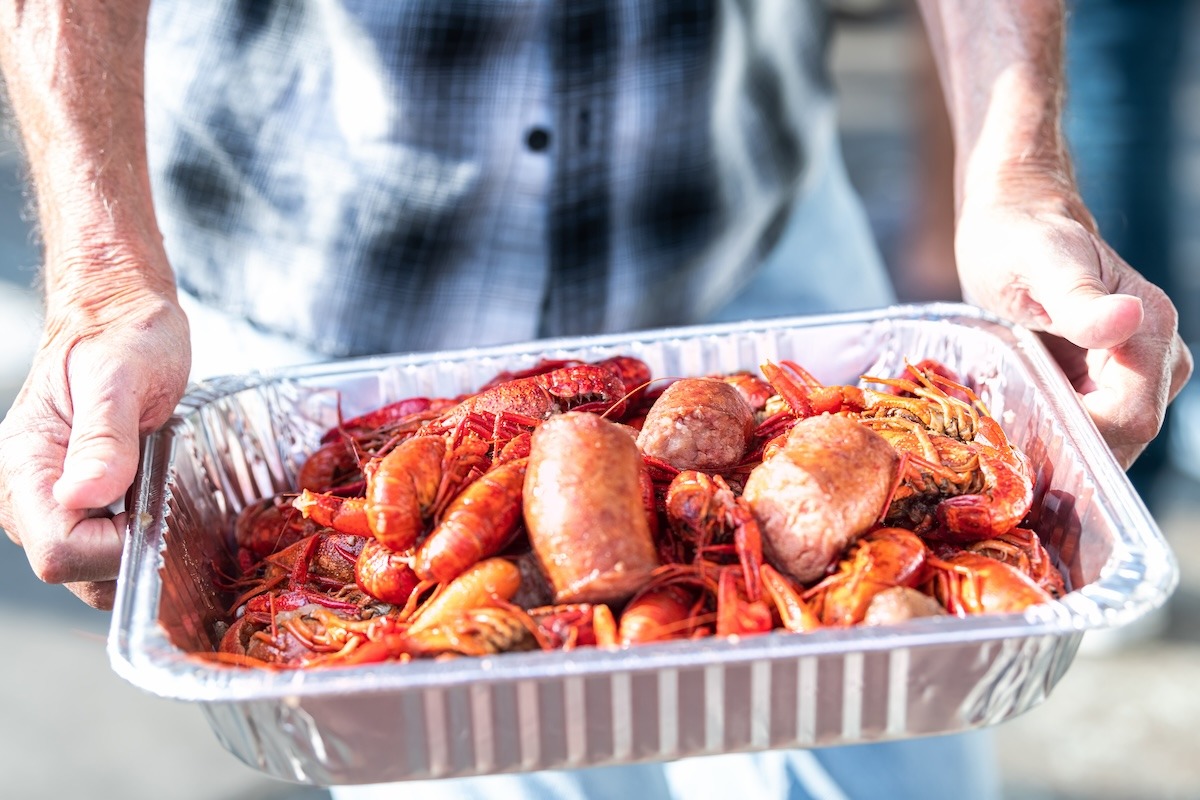 Street seafood in New Orleans Street seafood in New Orleans