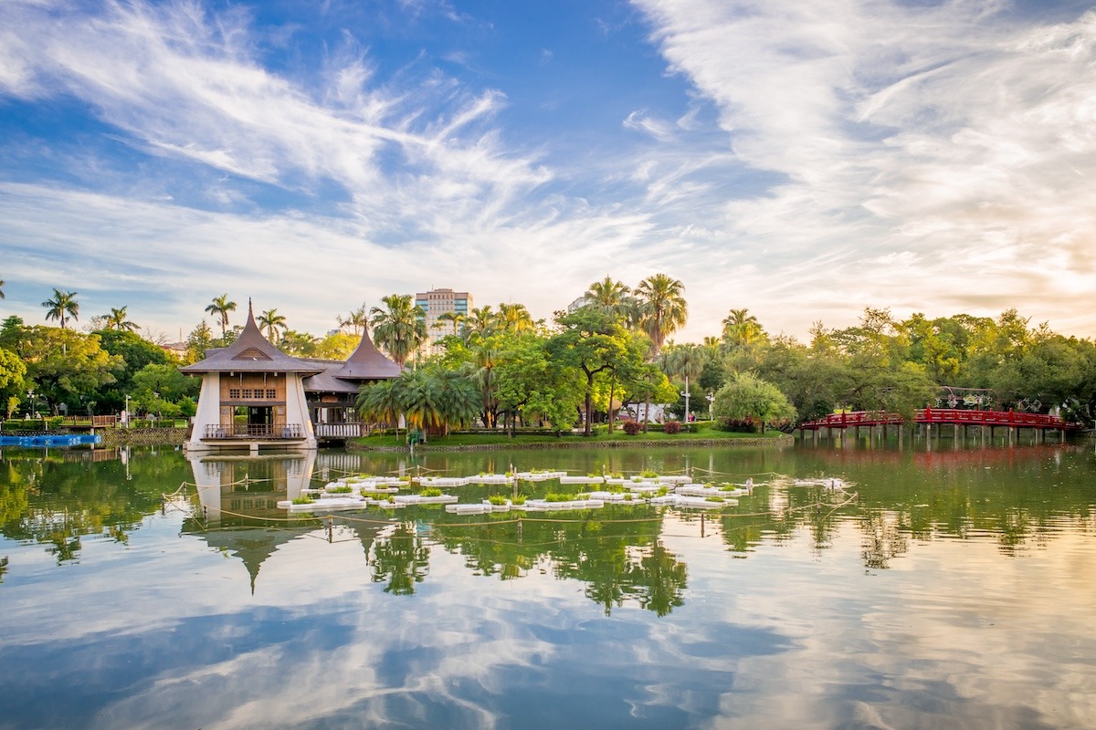 Pavillon du parc Zhongshan (parc de Taichung)