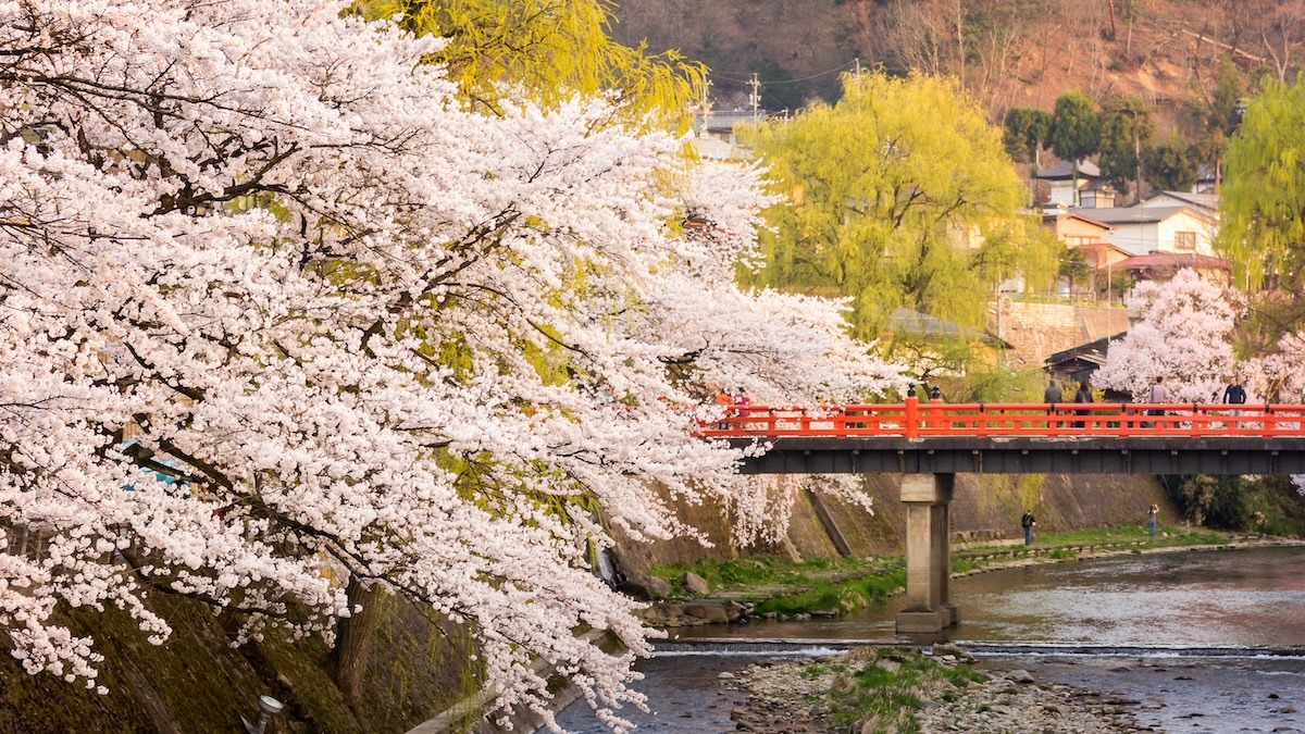 Pont Nakabashi, vieille ville de Takayama