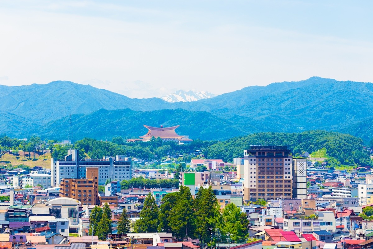 paysage de la ville de Takayama