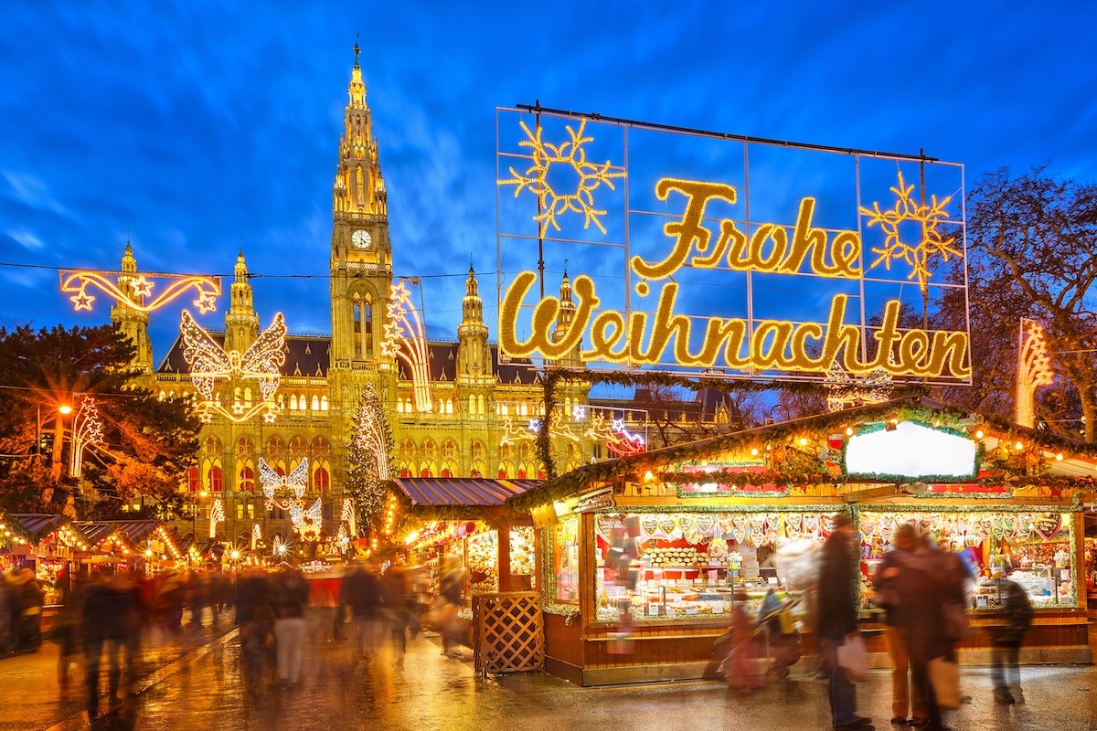 Vienne - un marché de Noël traditionnel