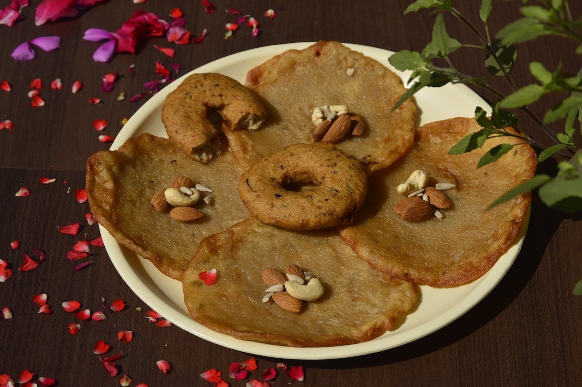 Babru bhalla, ein traditioneller Snack aus Himachali Indien