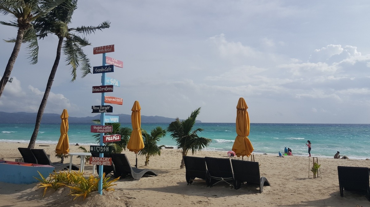 Beach in Boracay island, Philippines