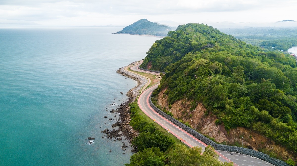 泰國佔武裏的Chalerm Burapha Chonlathit高速公路