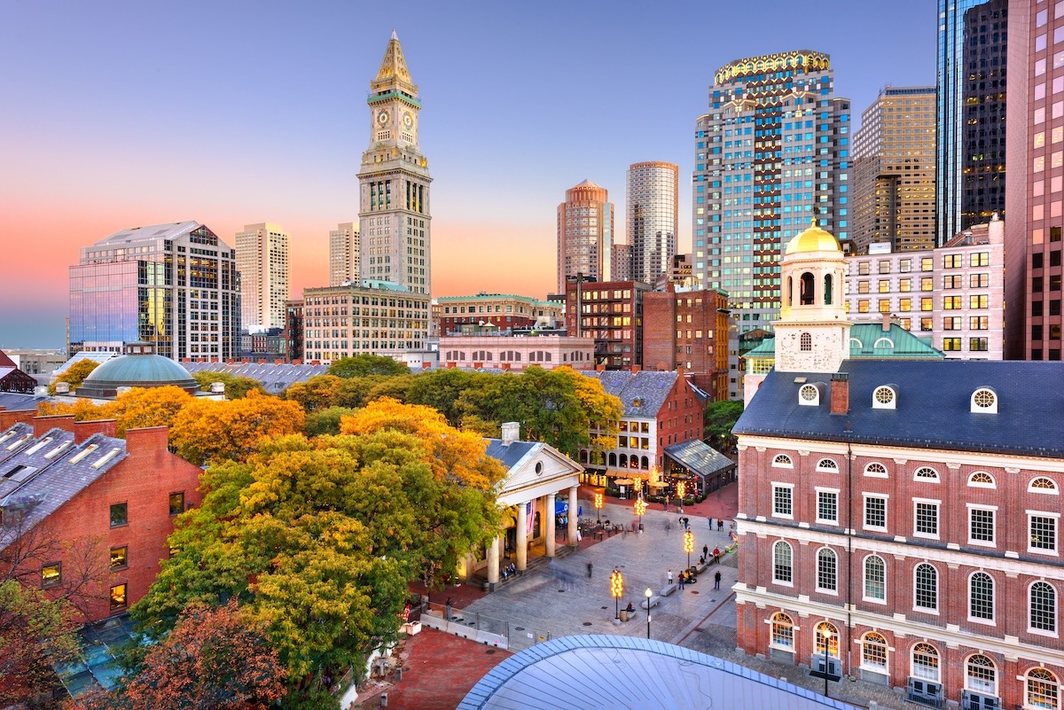 Faneuil Hall และตลาด Quincy, บอสตัน, สหรัฐอเมริกา