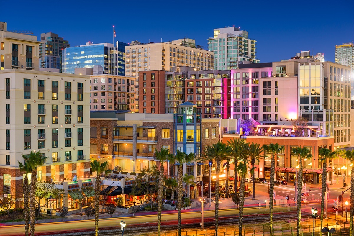 Le quartier de Gaslamp à San Diego Le quartier de Gaslamp à San Diego