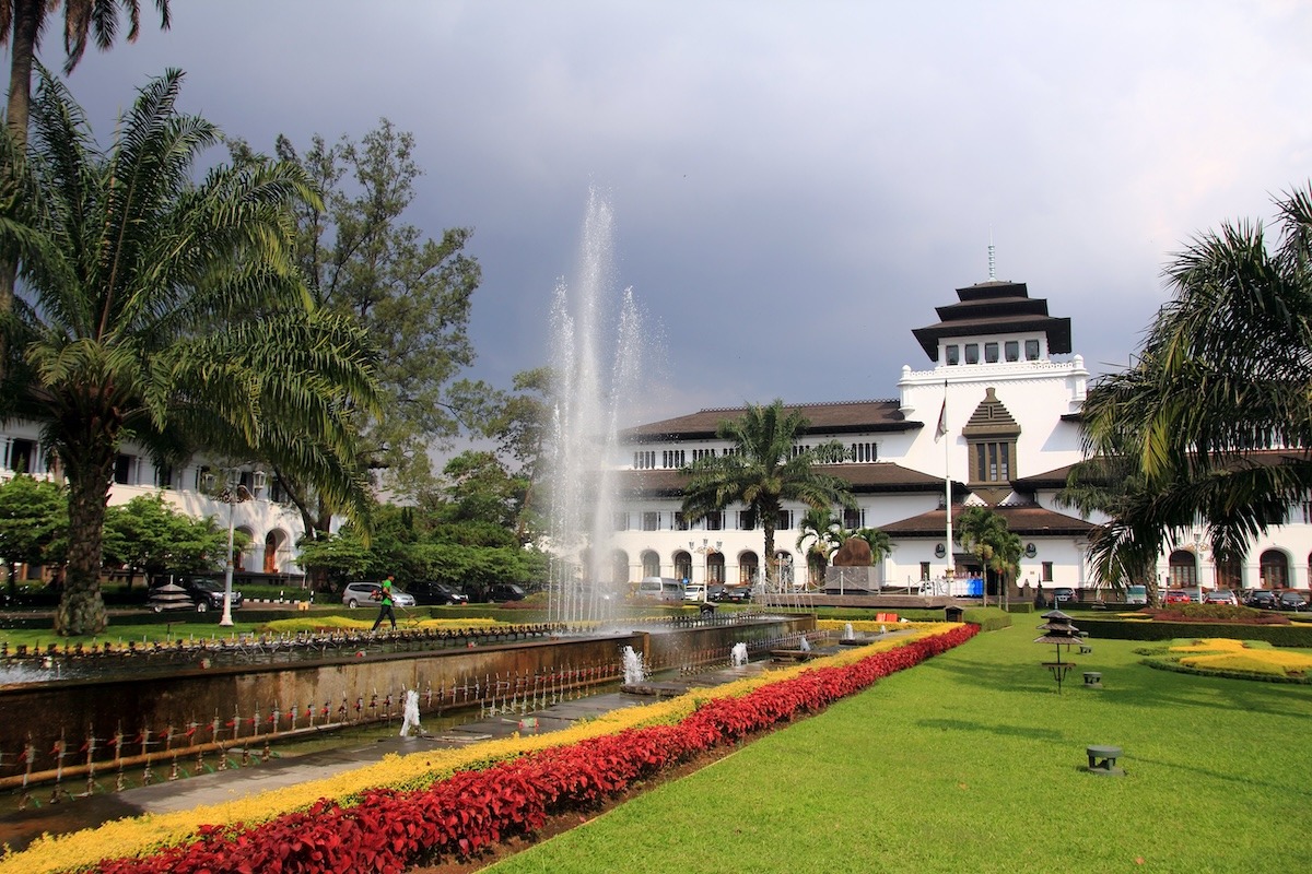 Gedung Sate di Bandung, Indonesia