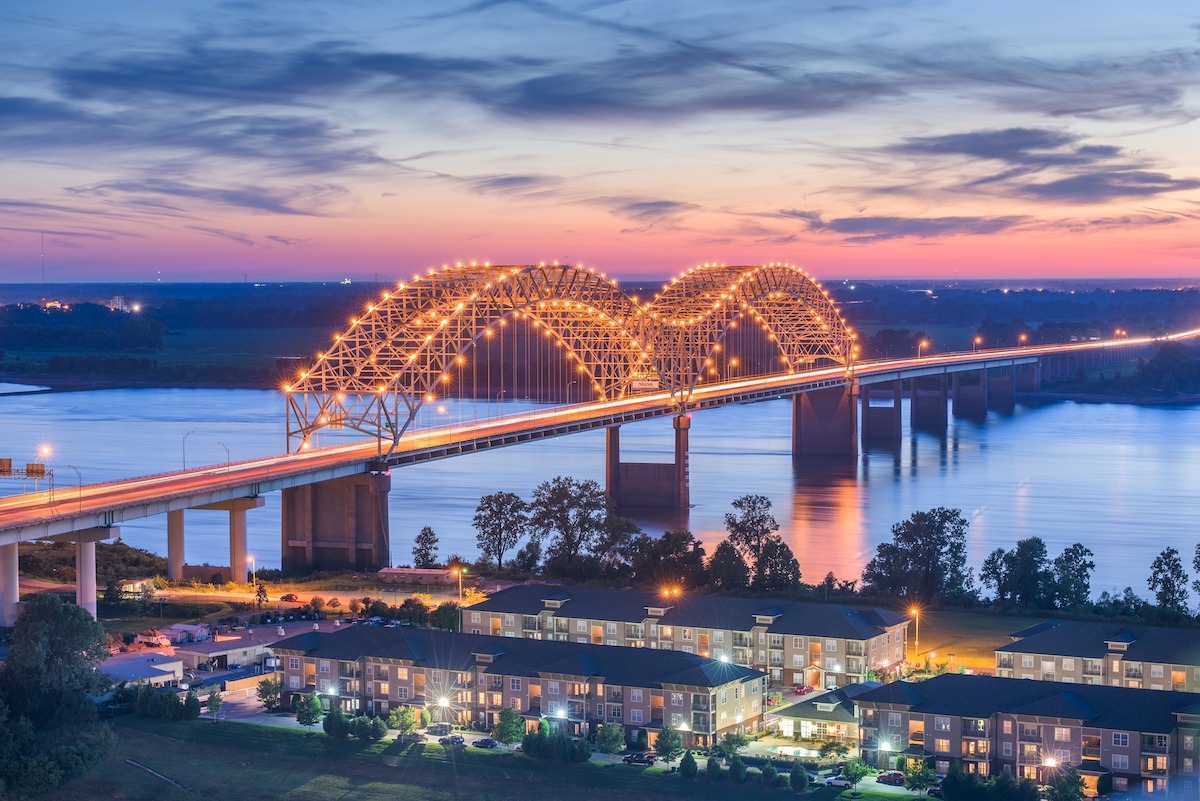 Jembatan Hernando de Soto, Memphis, TN, AS