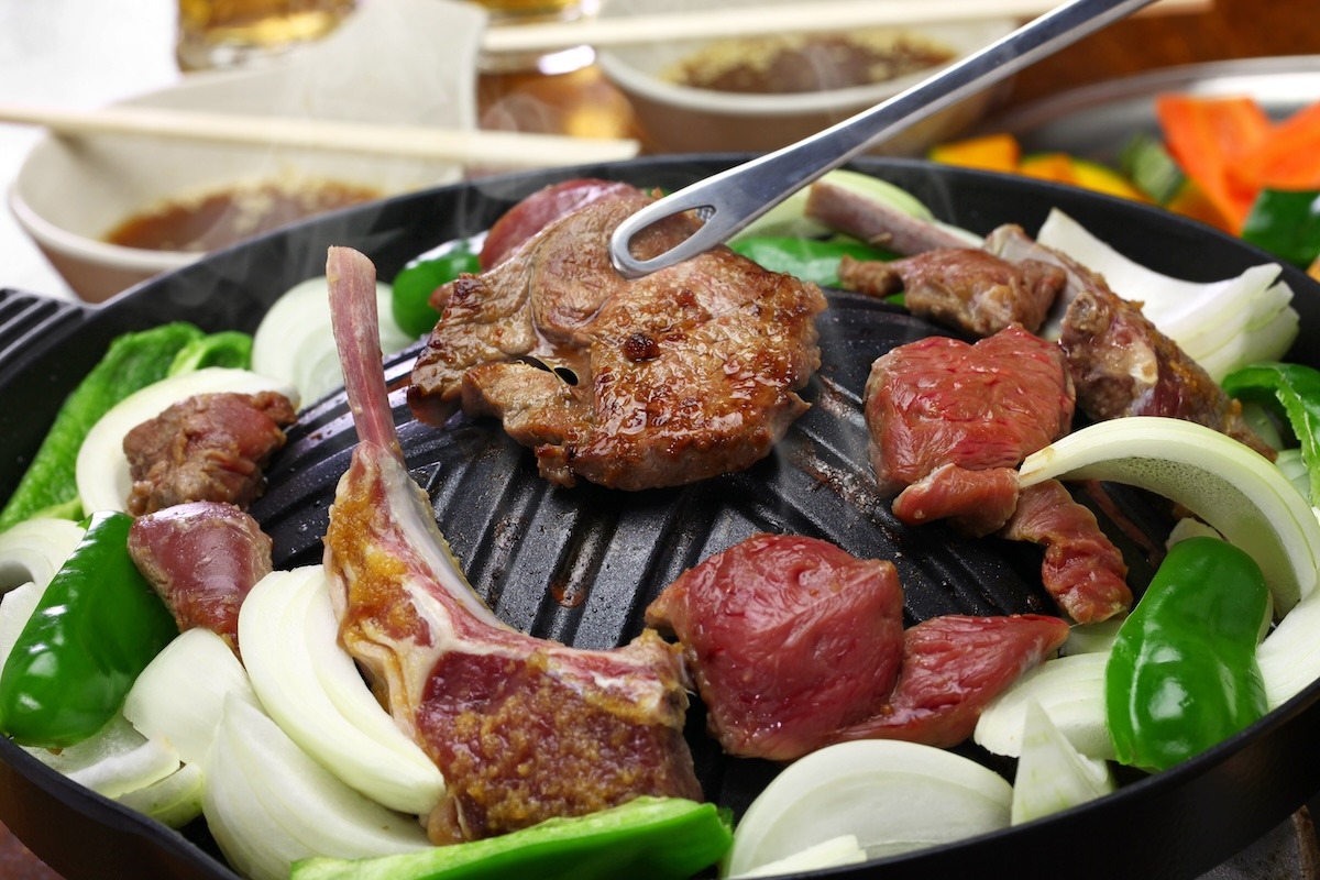 日式羊肉烤肉（Jingisukan