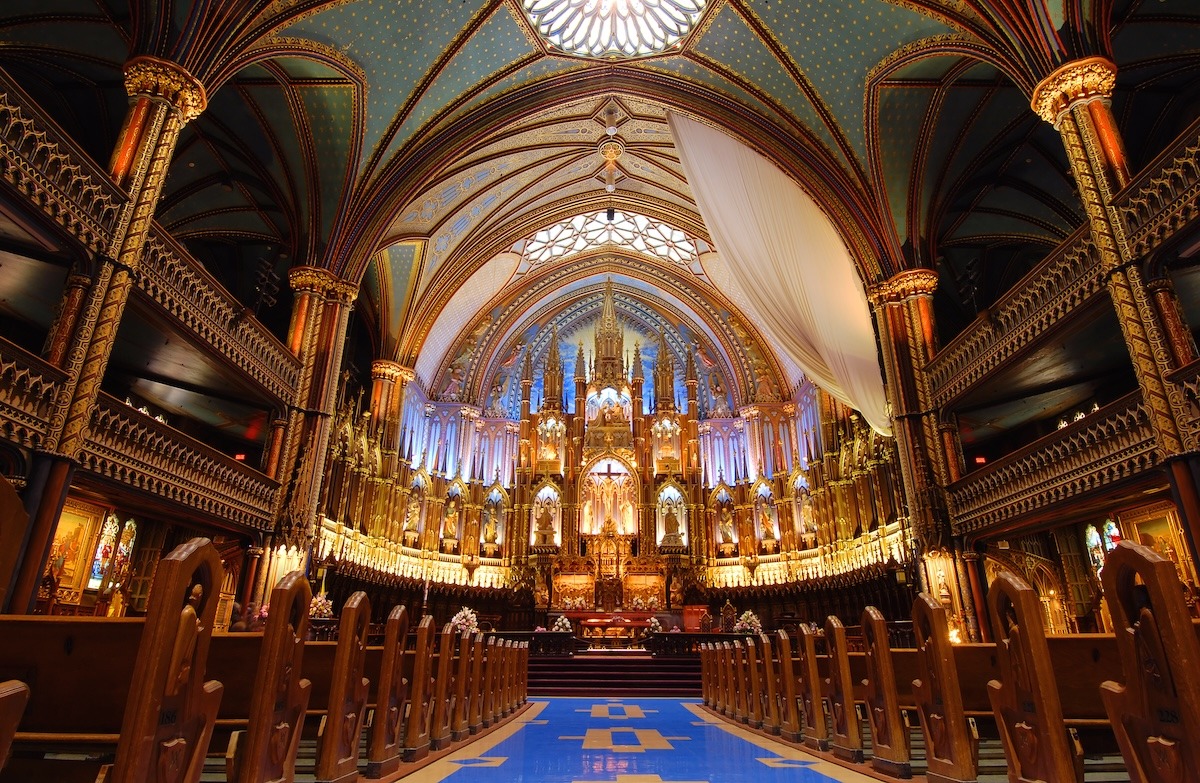 Die Basilika Notre Dame in Montreal, Kanada