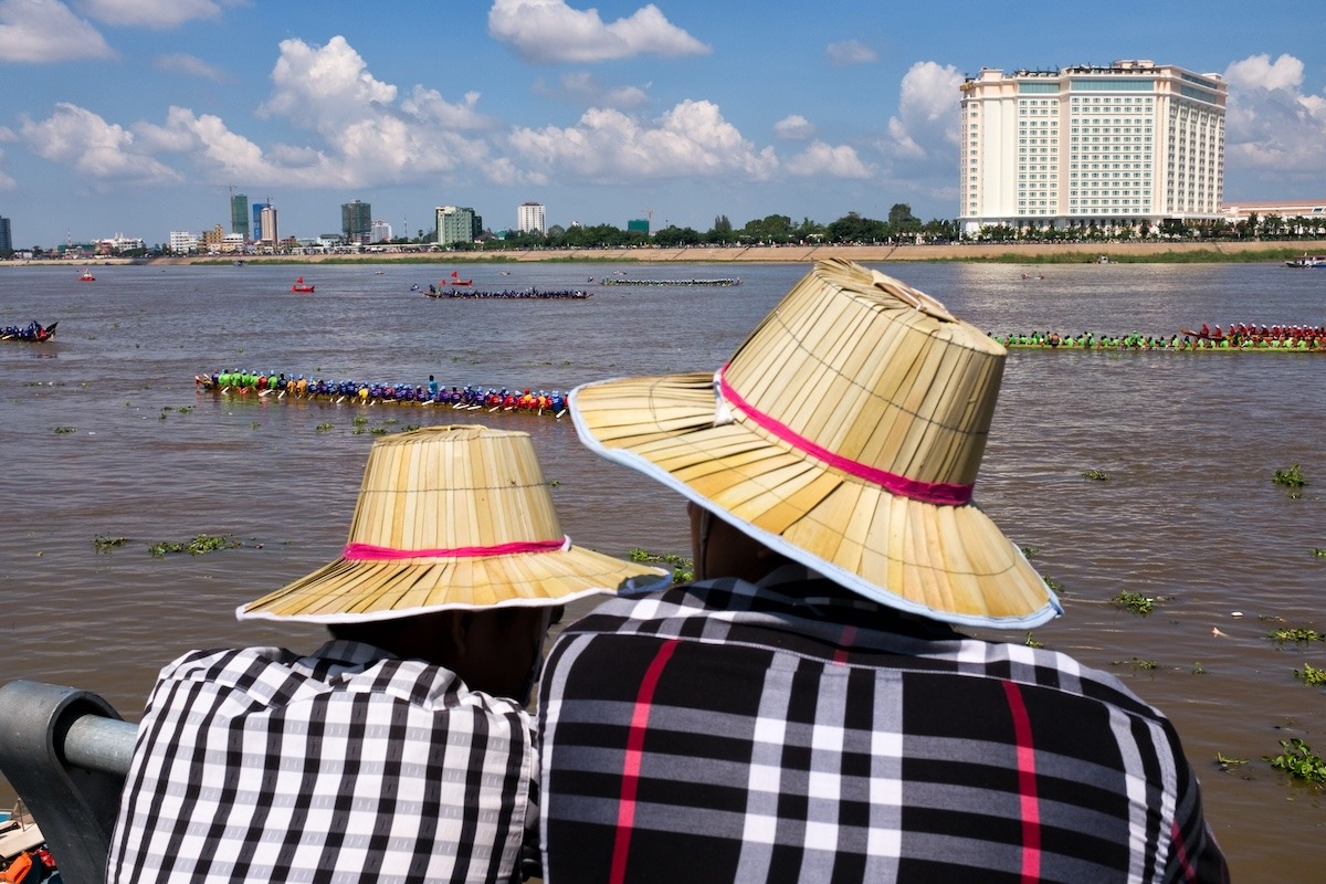 Phnom Penh water festival in Cambodia