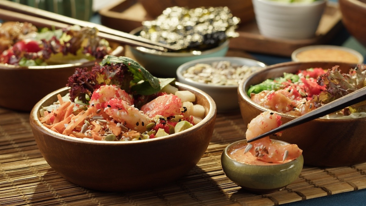 Poke-Bowl, traditionelle hawaiianische Gerichte