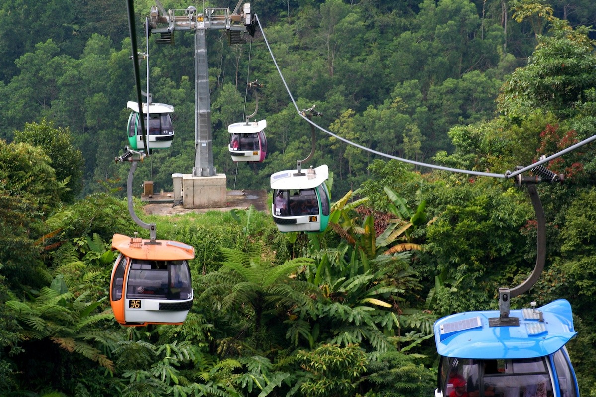 搭乘馬來西亞雲頂高原纜車