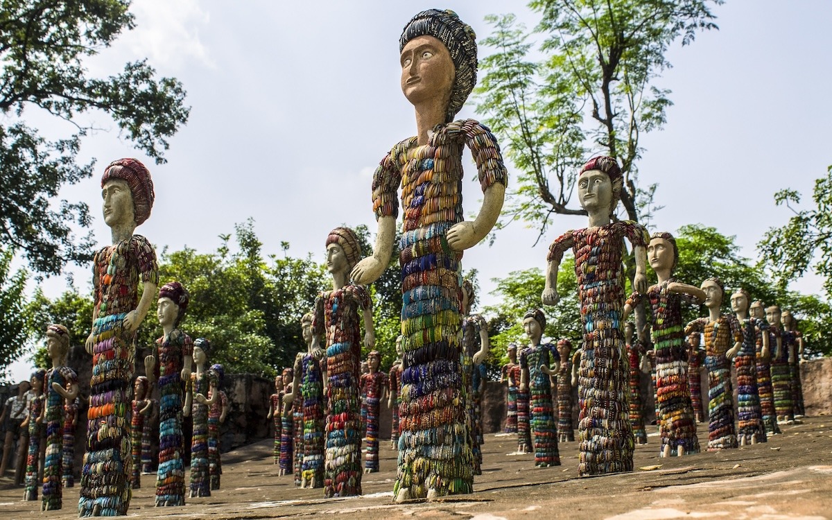 Steingarten in Chandigarh, Indien