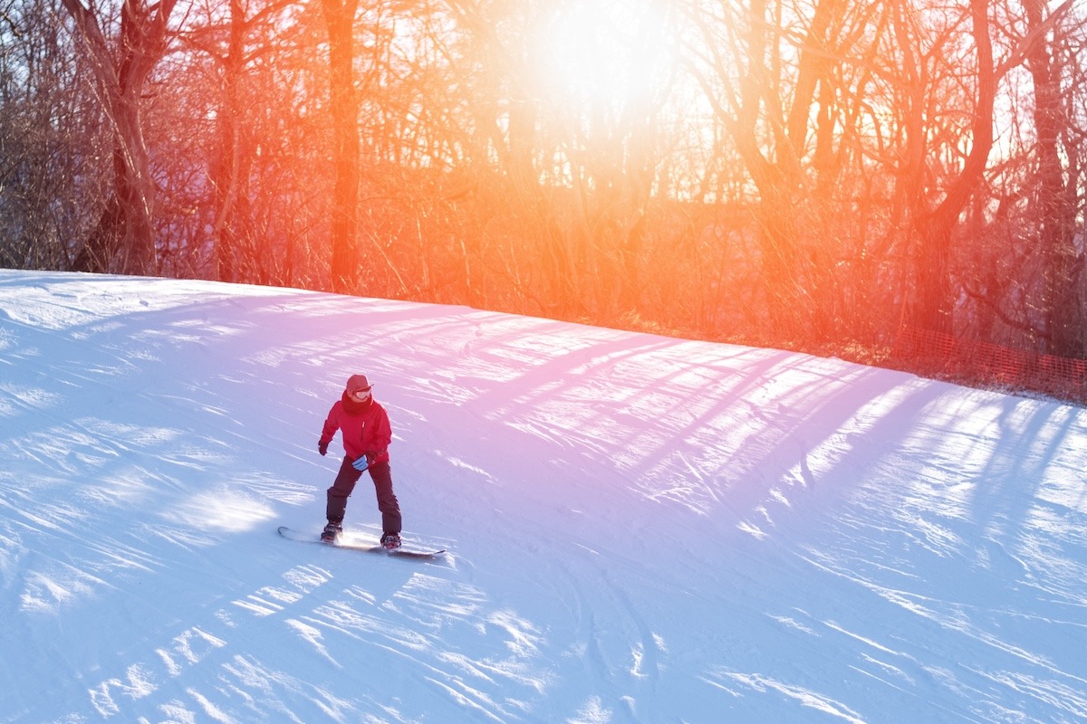 Resor ski di musim dingin, Karuizawa, Jepang