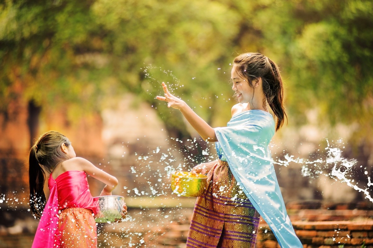 Perayaan Songkran, Ayutthaya, Thailand