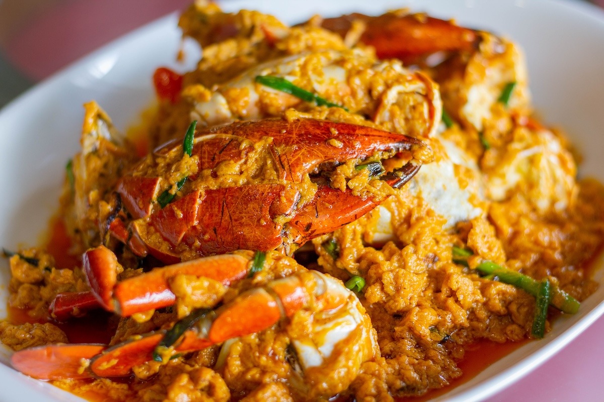 Stir-Fried Crab in Curry Powder