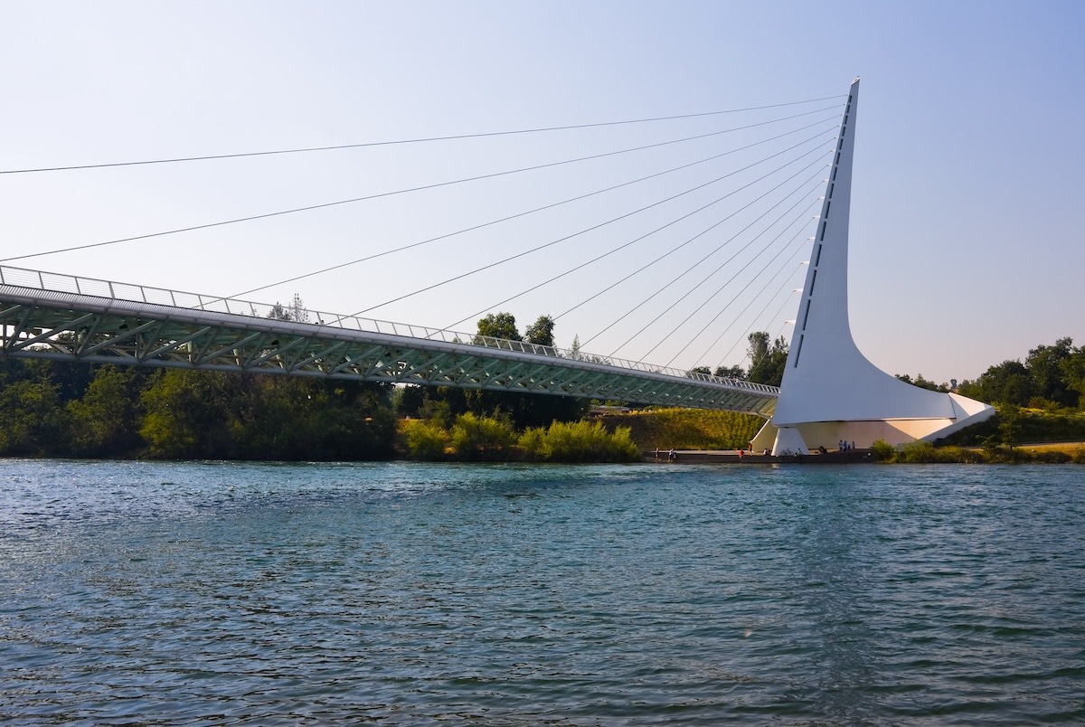 Jembatan Sundial, Jalur Sungai Sacramento, CA, AS