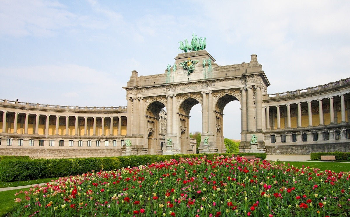 ประตูชัยใน Parc du Cinquantenaire บรัสเซลส์ ประเทศเบลเยียม