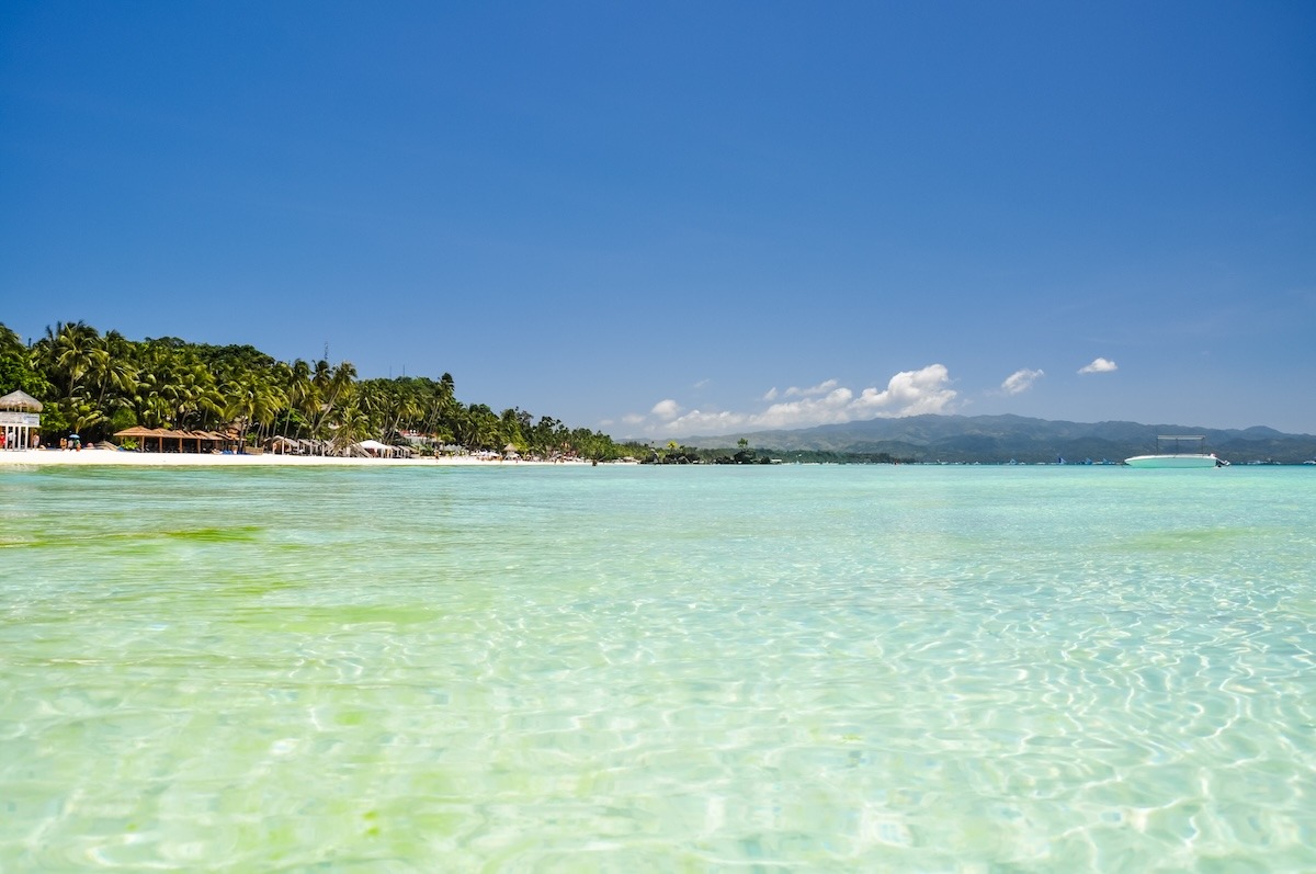 Plage blanche à Boracay, Philippines