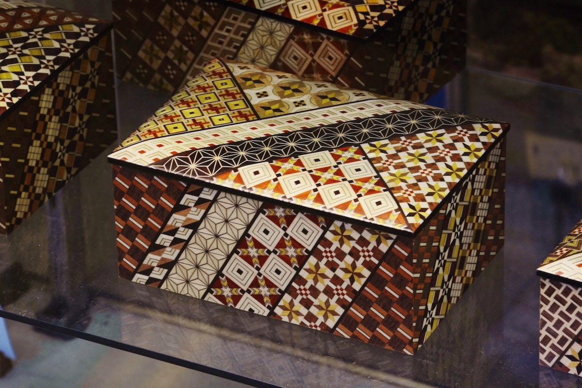 Hakone crafts, wooden mosaic