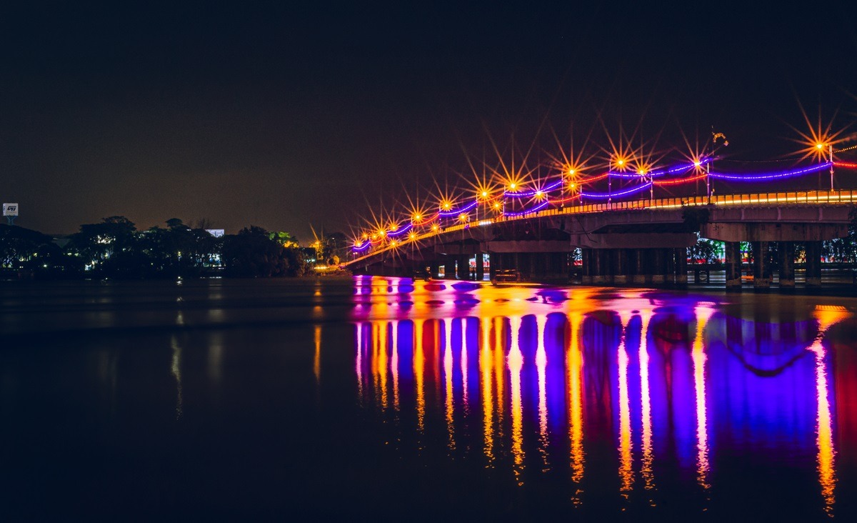 Sultan Ismail Bridge in Muar