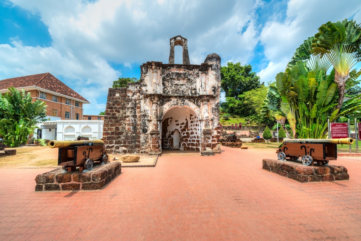 Forteresse de Famosa à Malacca, Malaisie