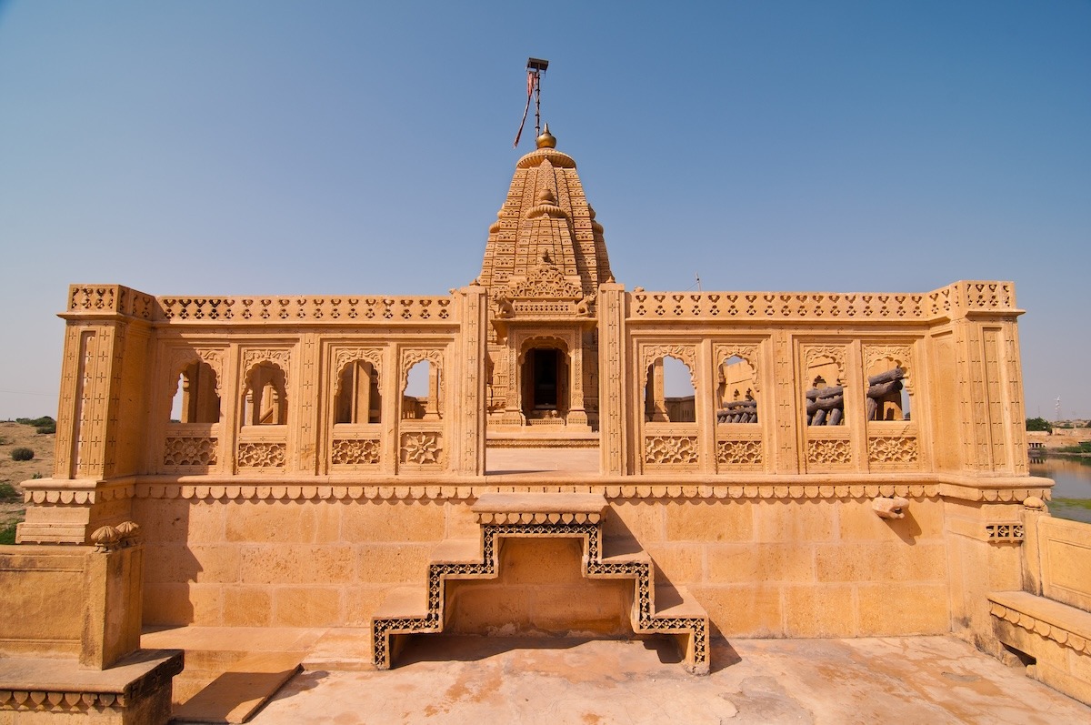 วัด Amarsagar, Jaisalmer, Rajasthan, อินเดีย
