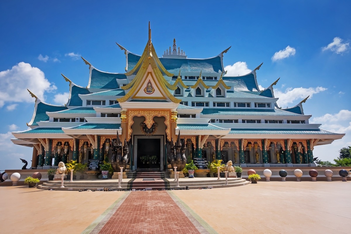 佛教寺廟 Wat Pa Phu Kon, 烏隆他尼, 泰國